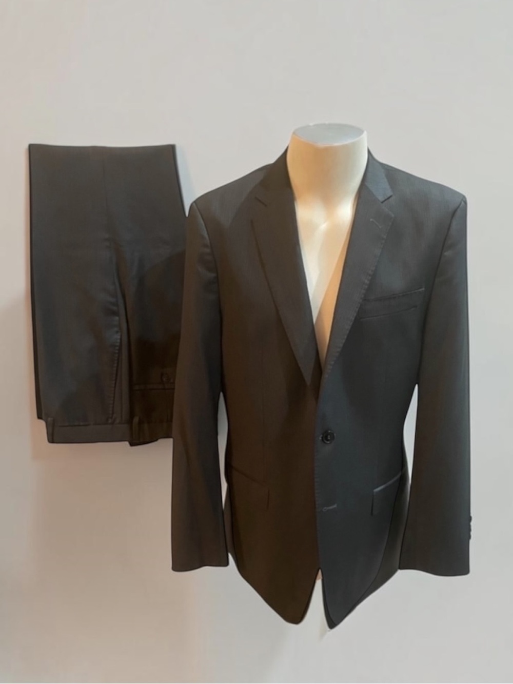 VERSACE COLLECTION GIANNI VERSACE Mens Grey Suit Size EU 50 US 40